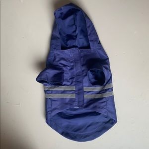 NWOT Izod navy blue dog rain jacket with hood